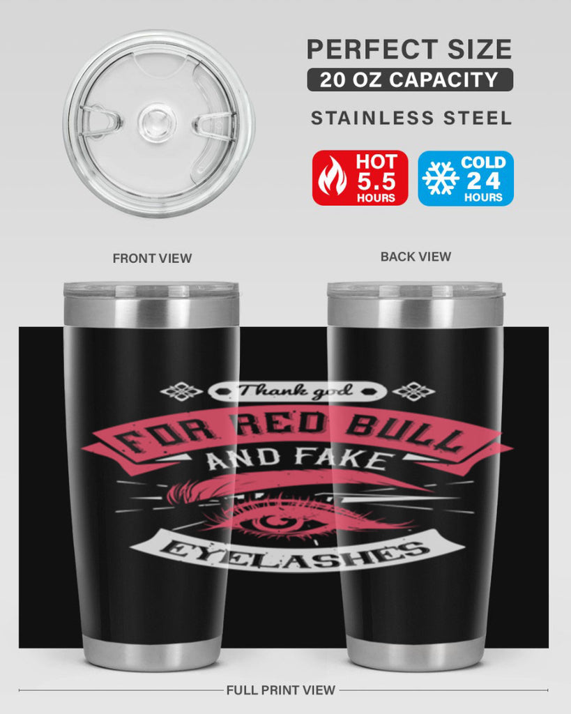 Thank god for Red Bull and fake eyelashes Style 185#- make up- Tumbler