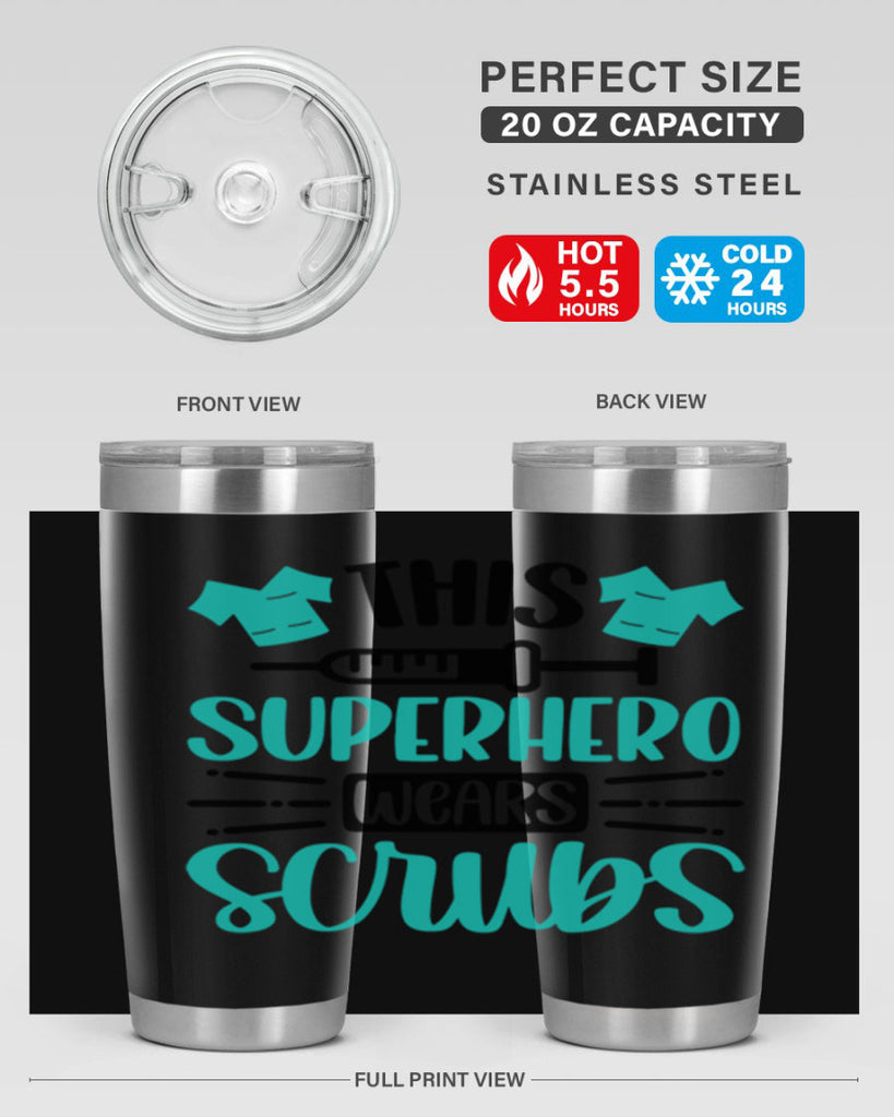 This Superhero Wears Style Style 18#- nurse- tumbler