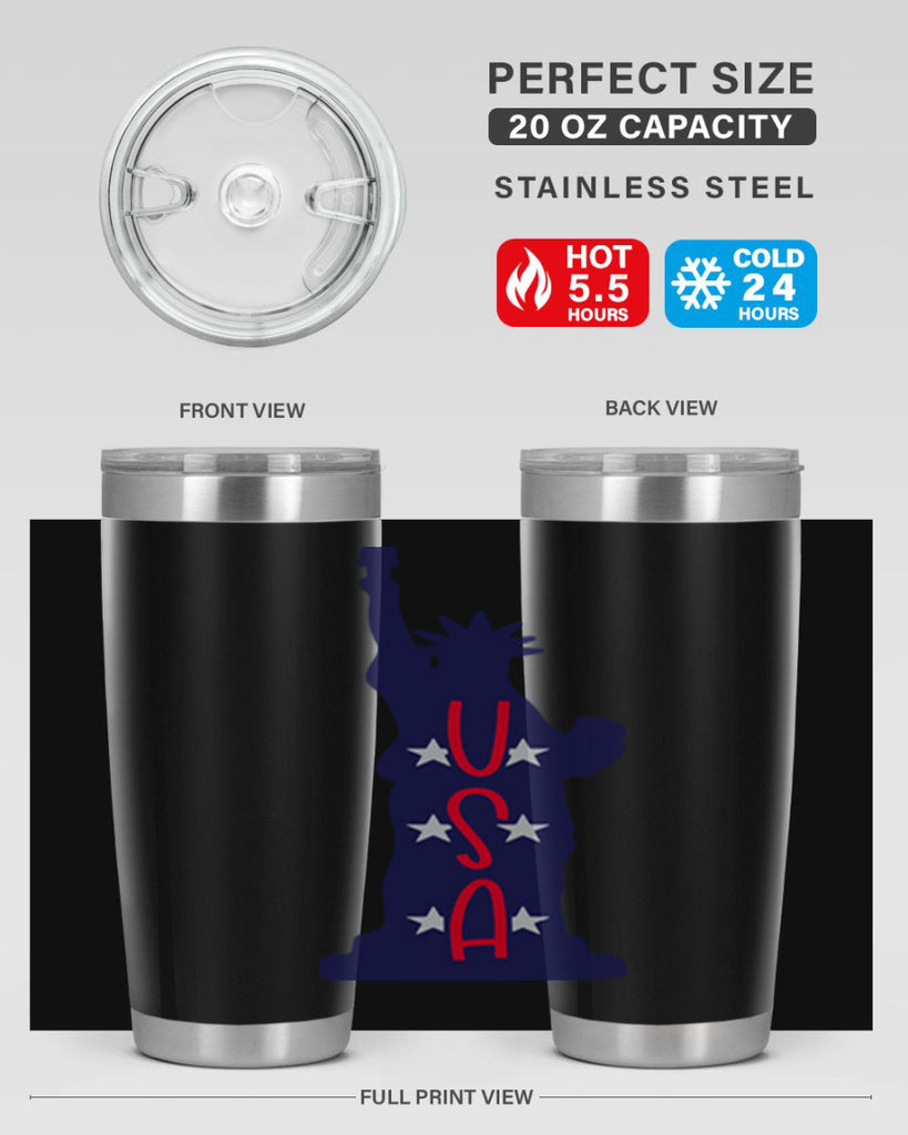 USA Style 181#- Fourt Of July- Tumbler