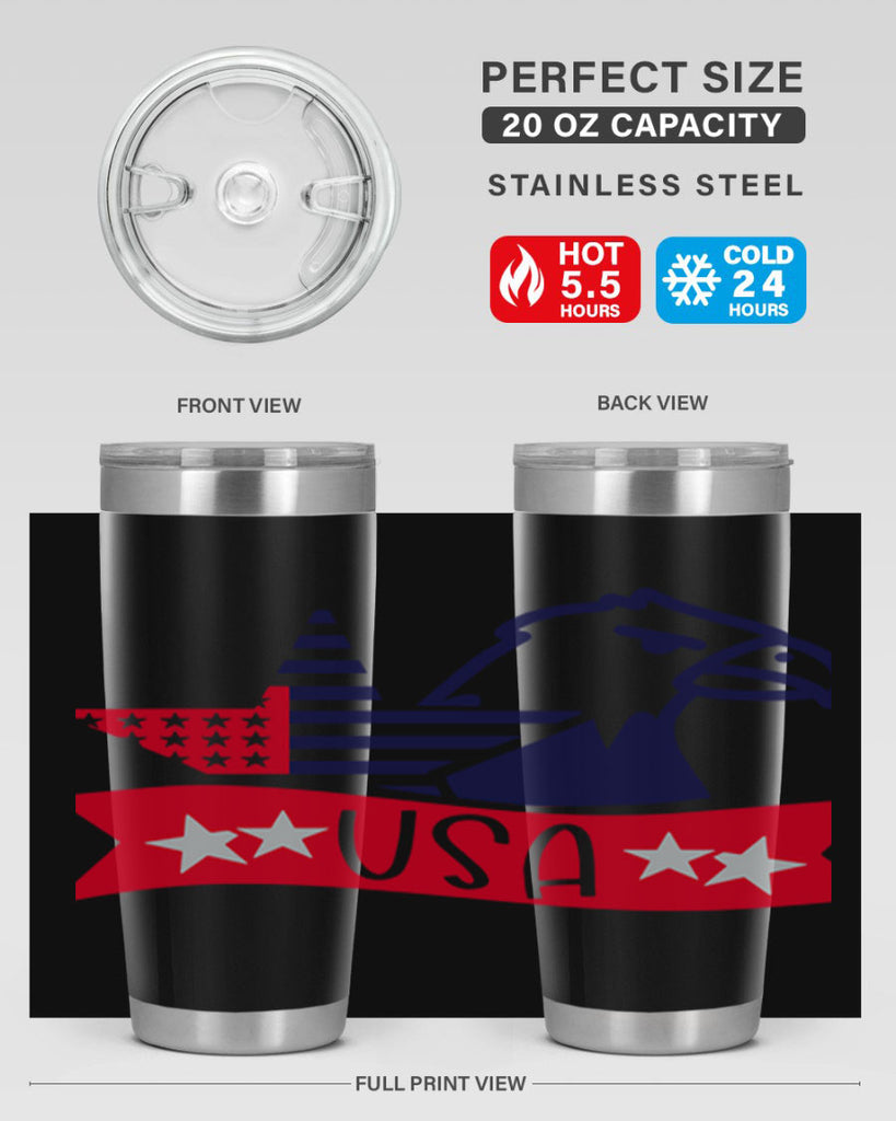 USA Style 182#- Fourt Of July- Tumbler