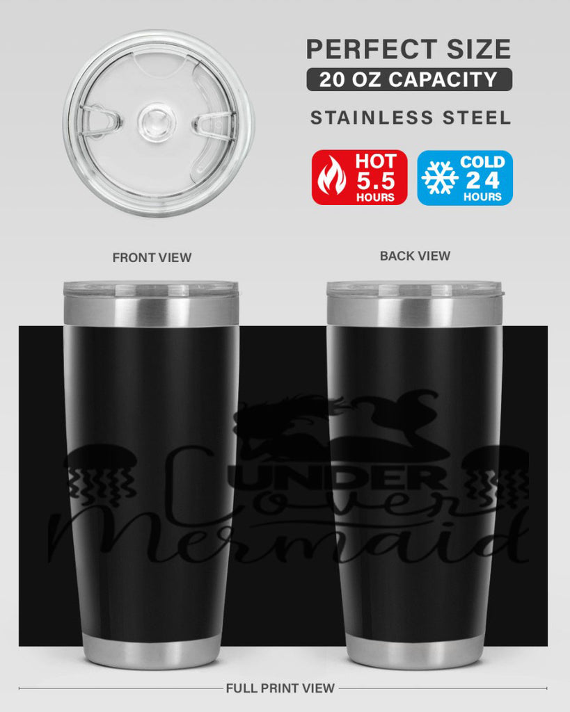 Under Cover Mermaid 642#- mermaid- Tumbler