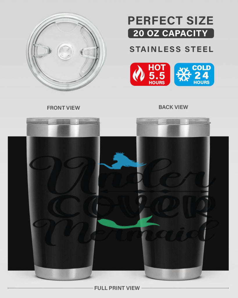 Under Cover Mermaid 651#- mermaid- Tumbler