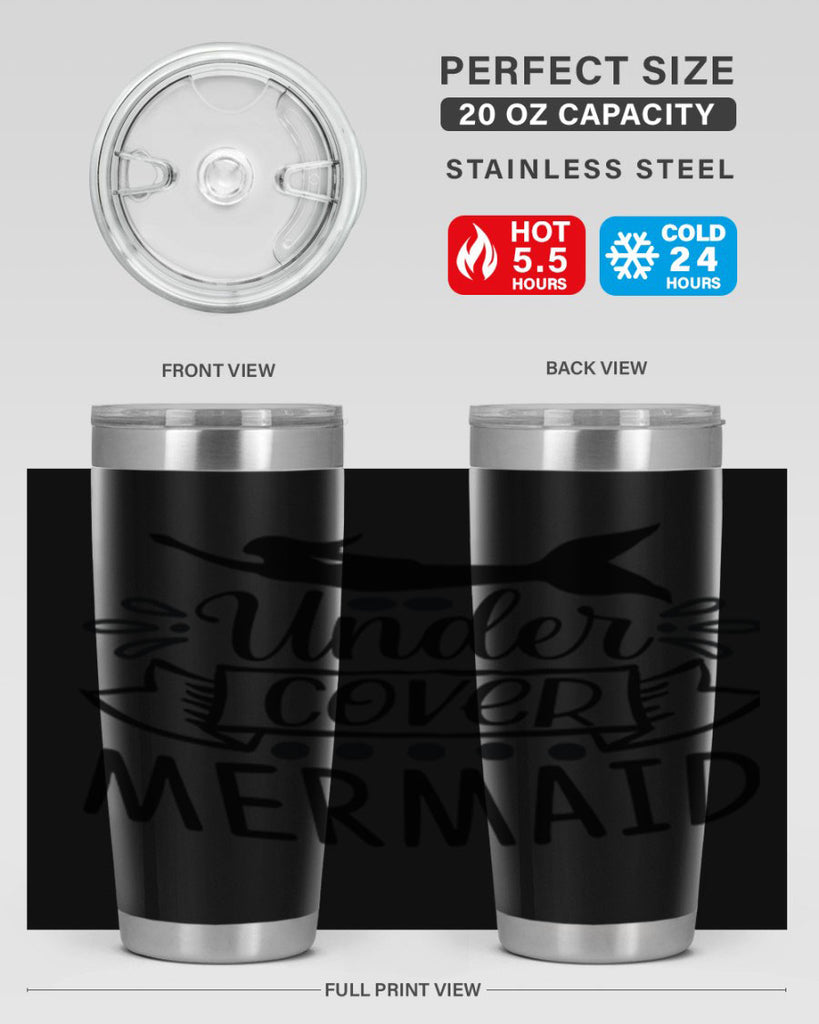 Under cover mermaid 645#- mermaid- Tumbler