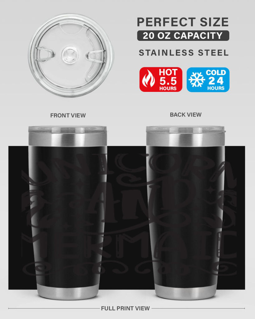 Unicorn and mermaid 660#- mermaid- Tumbler