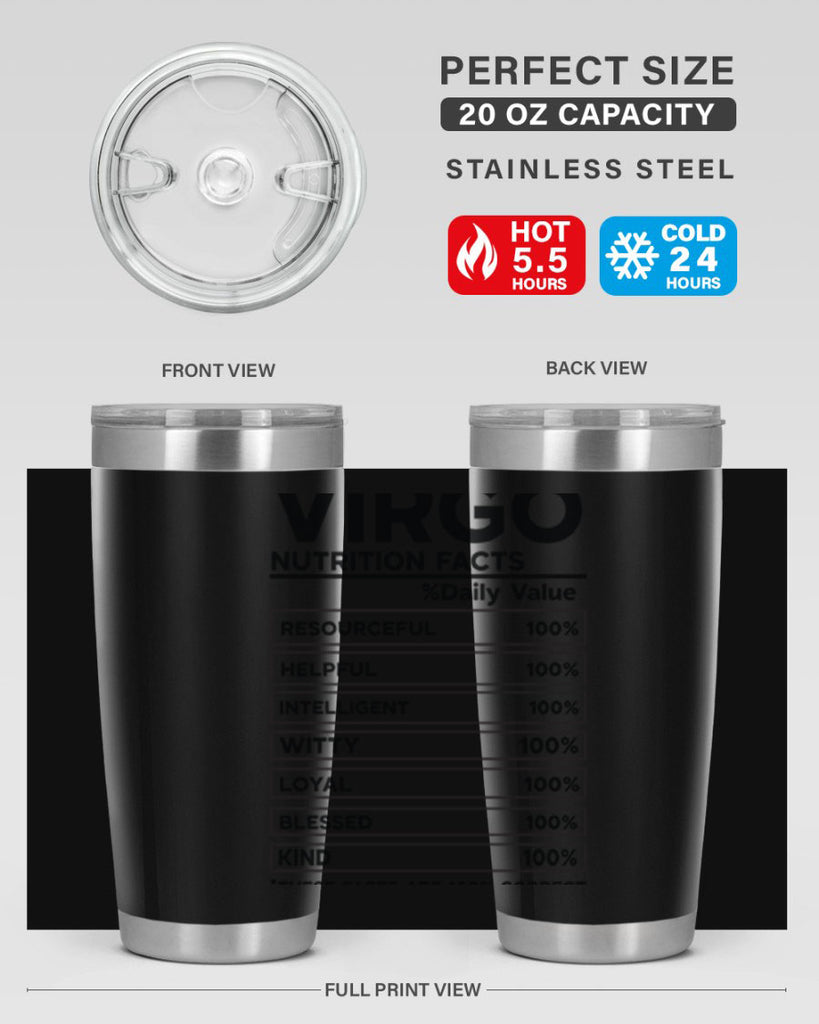Virgo Nutrition Facts 530#- zodiac- Tumbler