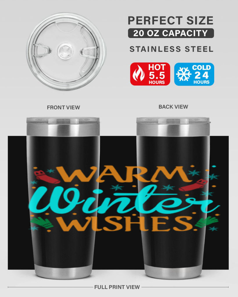 Warm Winter Wishes 465#- winter- Tumbler