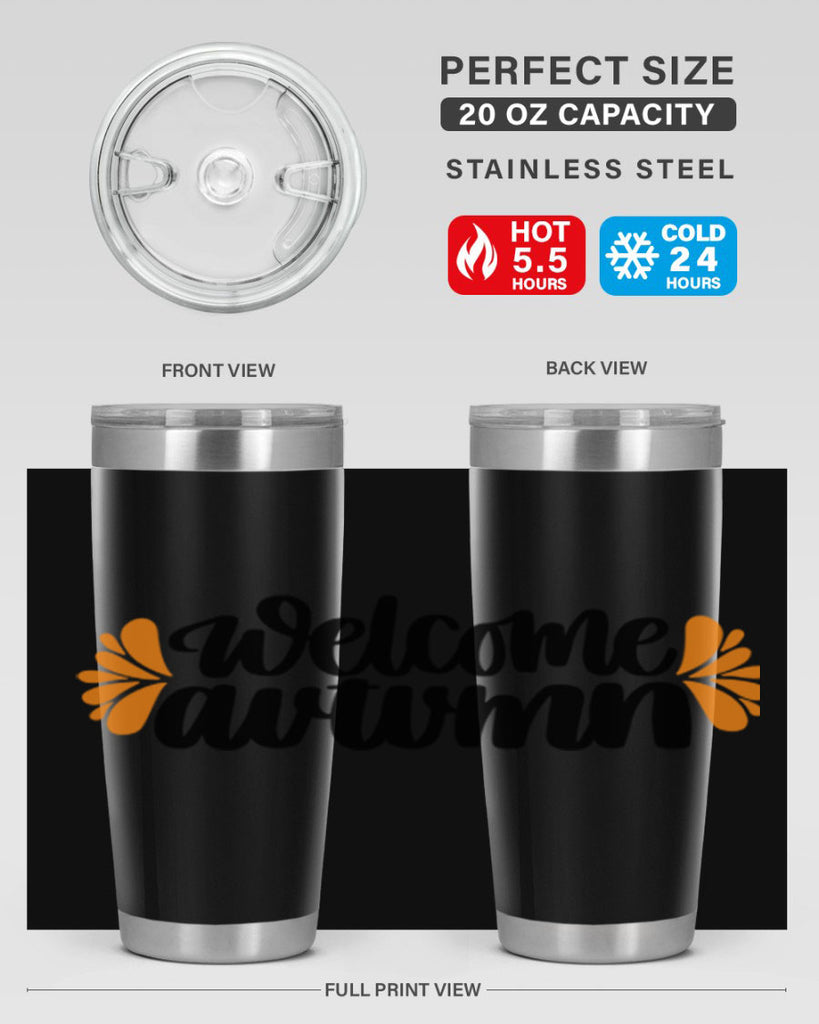 Welcome Autumn 513#- fall- Tumbler