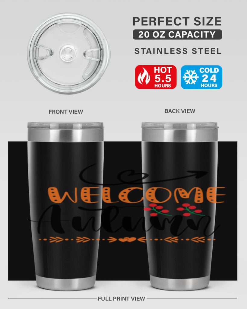 Welcome Autumn 628#- fall- Tumbler