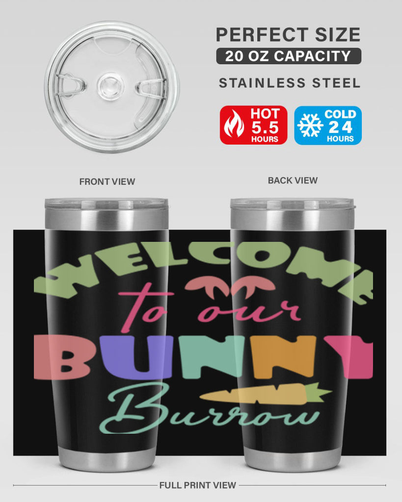 Welcome to our bunny burrow588#- spring- Tumbler