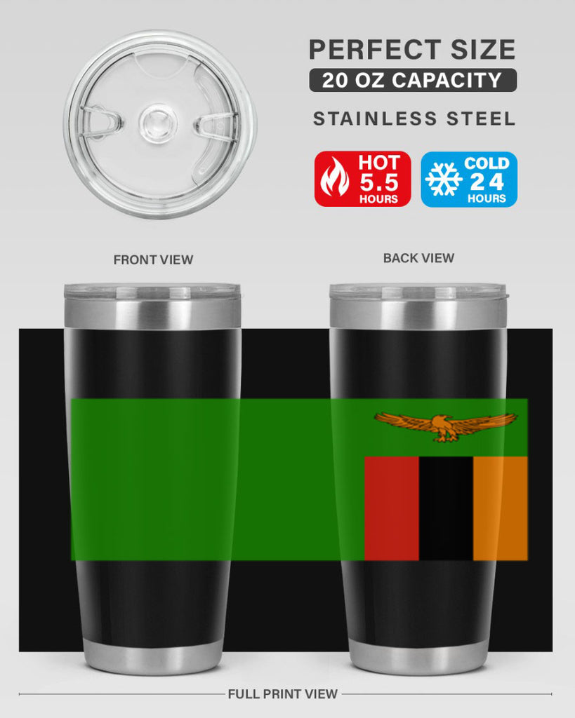 Zambia 2#- world flags- Tumbler