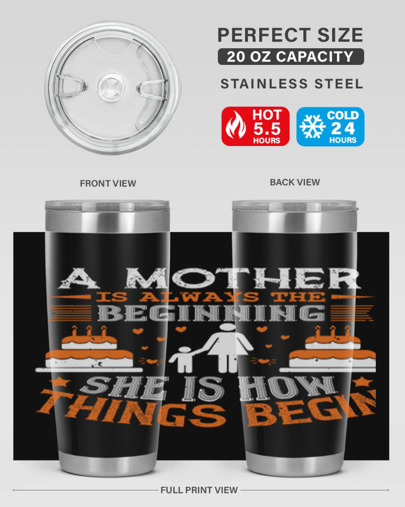 a mother is your first friend 12#- mothers day- Tumbler
