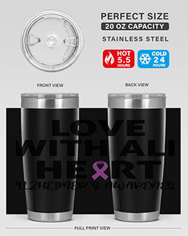 alzheimers awareness style 77#- alzheimers- Tumbler