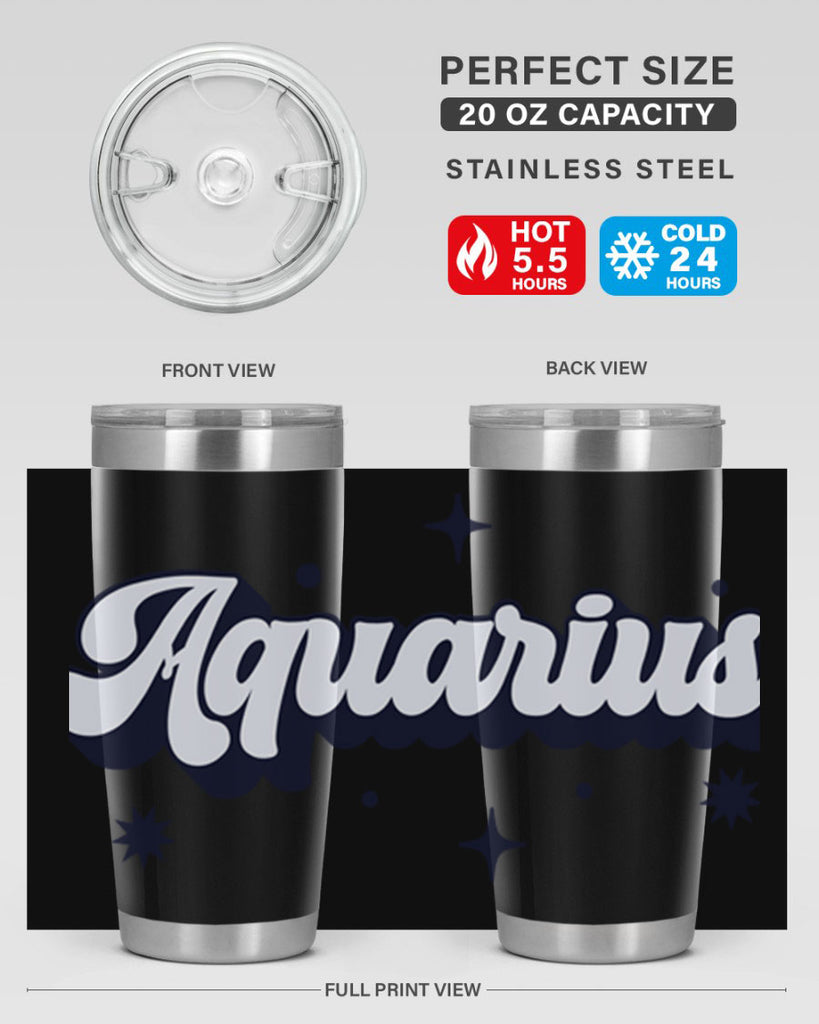 aquarius 82#- zodiac- Tumbler