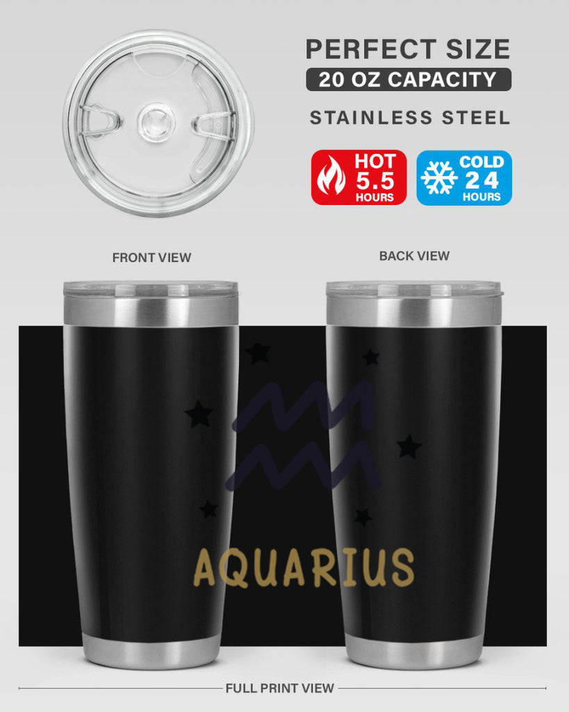 aquarius 83#- zodiac- Tumbler