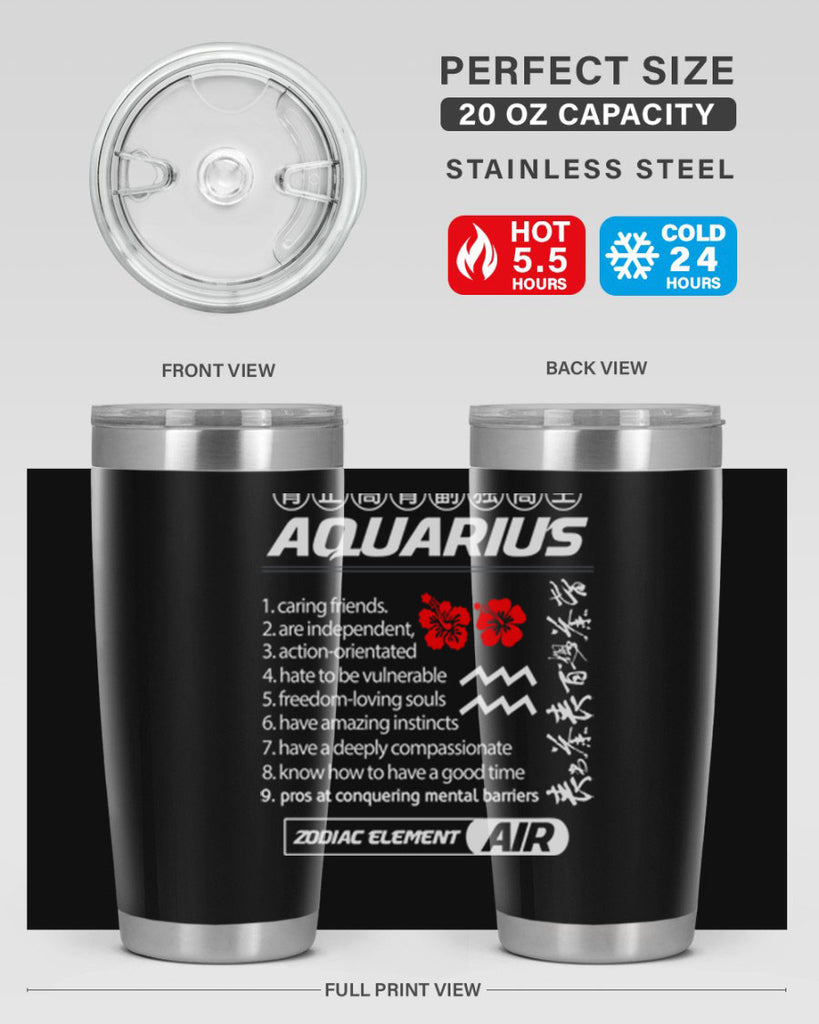 aquarius 85#- zodiac- Tumbler