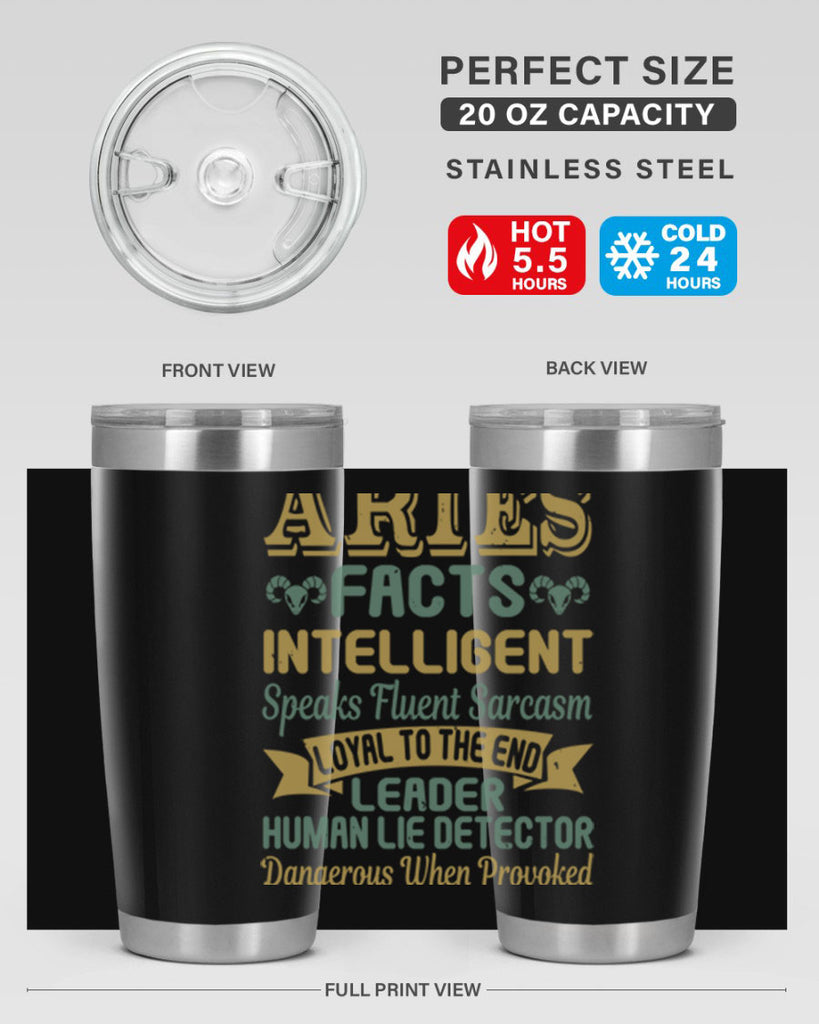 aries 123#- zodiac- Tumbler