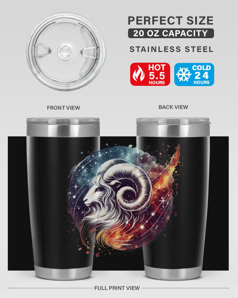 aries 124#- zodiac- Tumbler