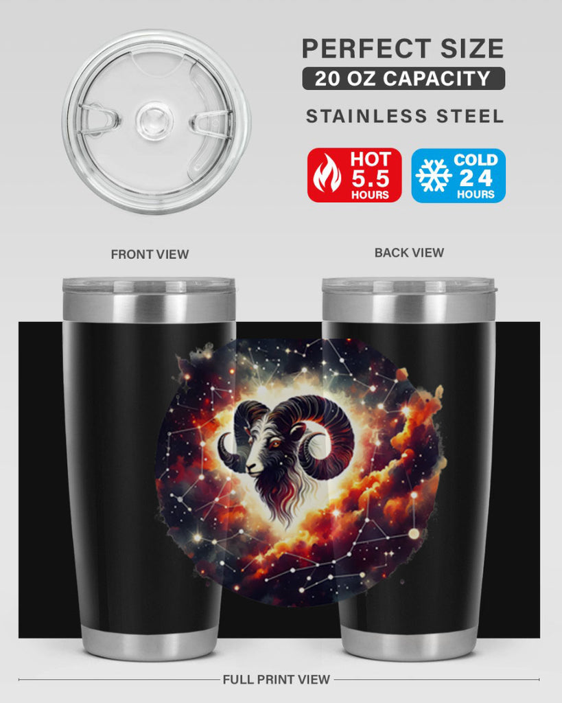 aries 126#- zodiac- Tumbler