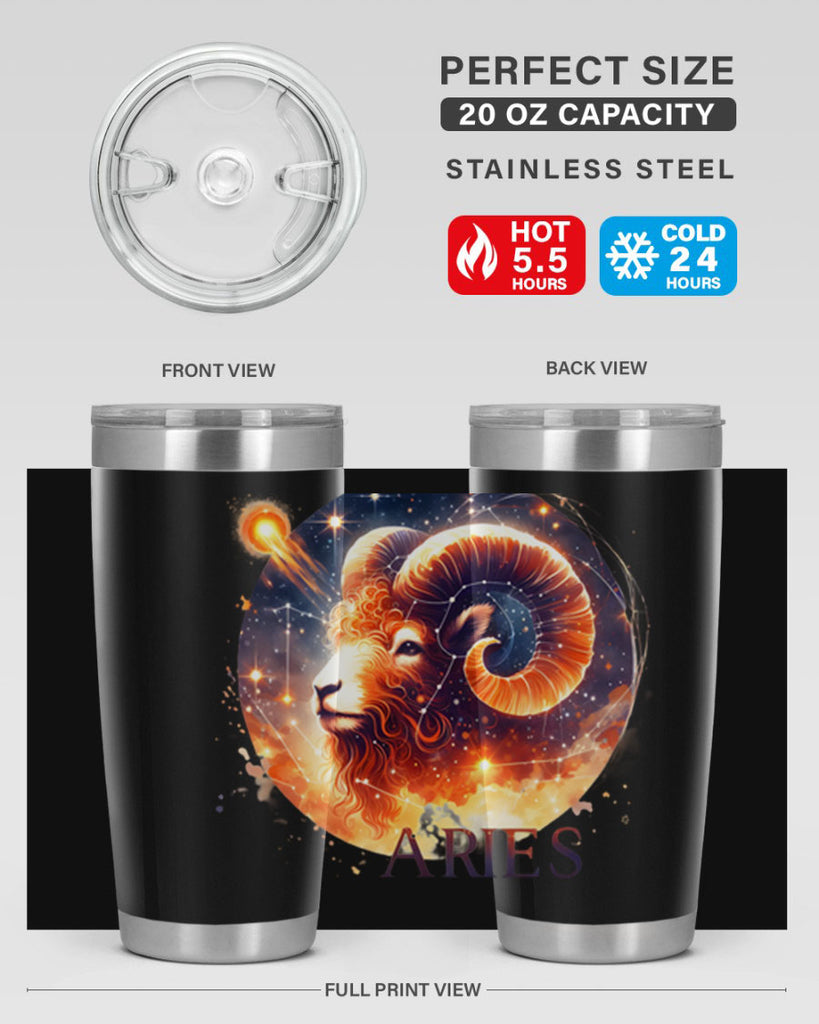 aries 130#- zodiac- Tumbler