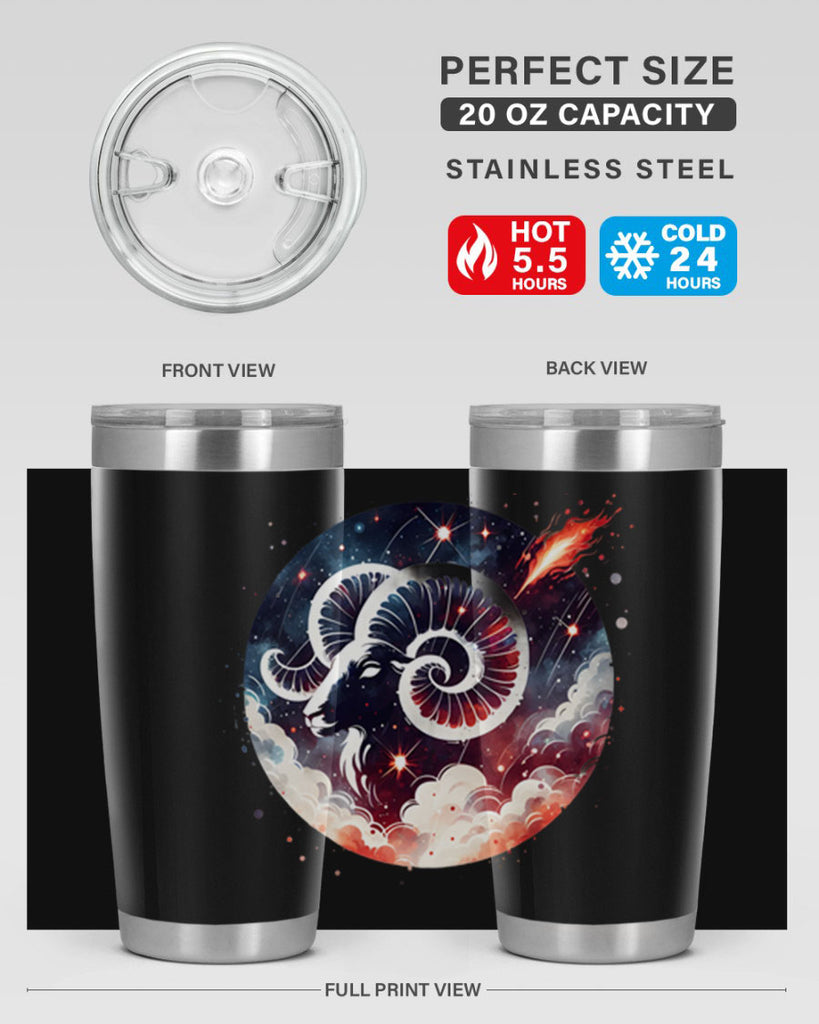 aries 140#- zodiac- Tumbler
