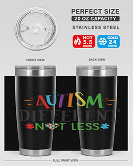 autism different not less Style 5#- autism- Tumbler