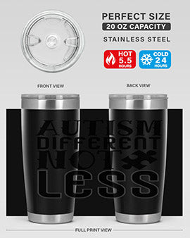 autism different not less Style 6#- autism- Tumbler