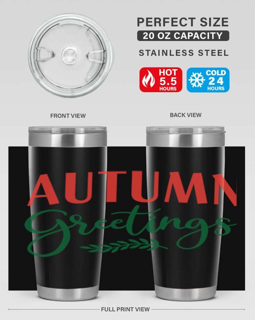autumn greetings 14#- fall- Tumbler