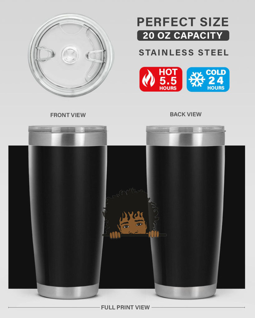 black boy 4#- black men - boys- tumbler
