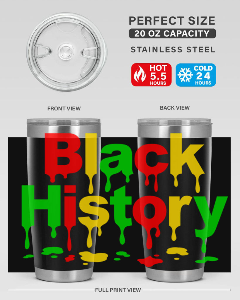 black history drip 241#- black words phrases- Cotton Tank