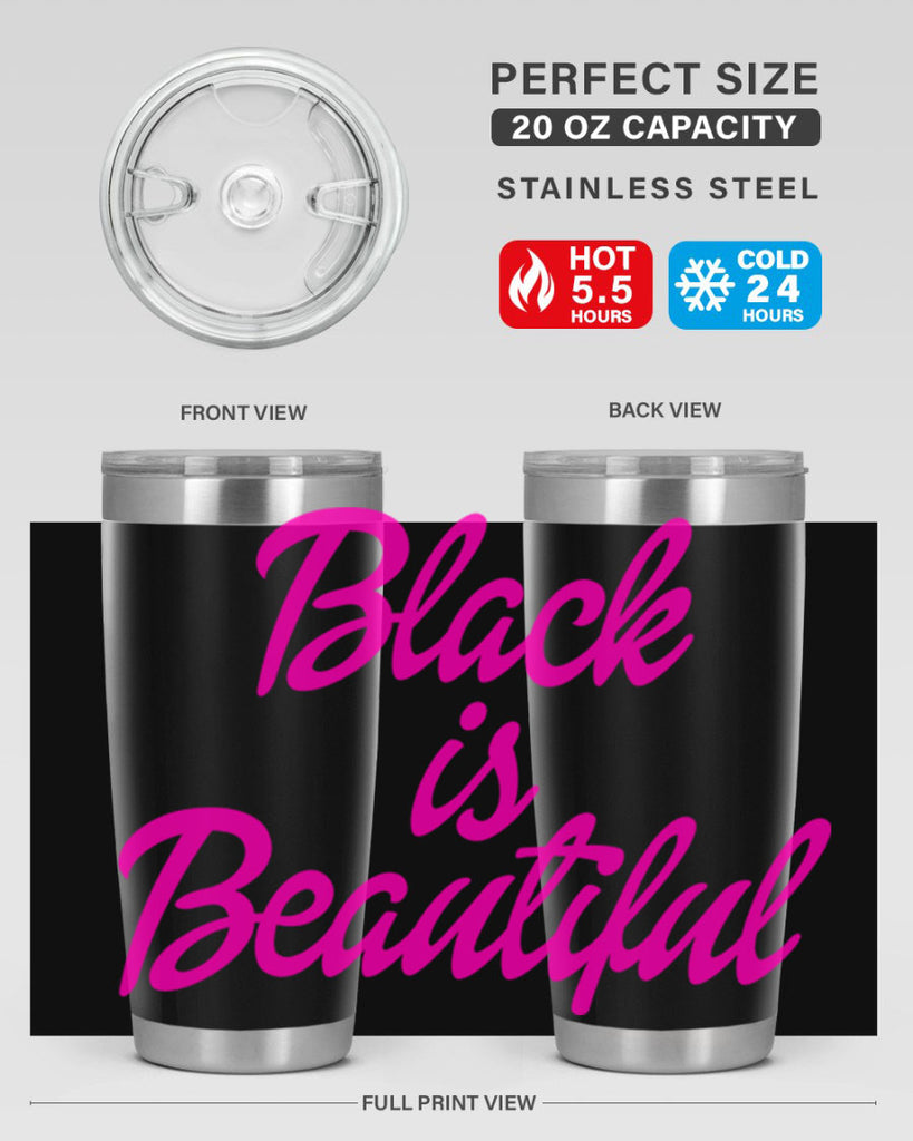 black is beautiful 200#- black words phrases- Cotton Tank