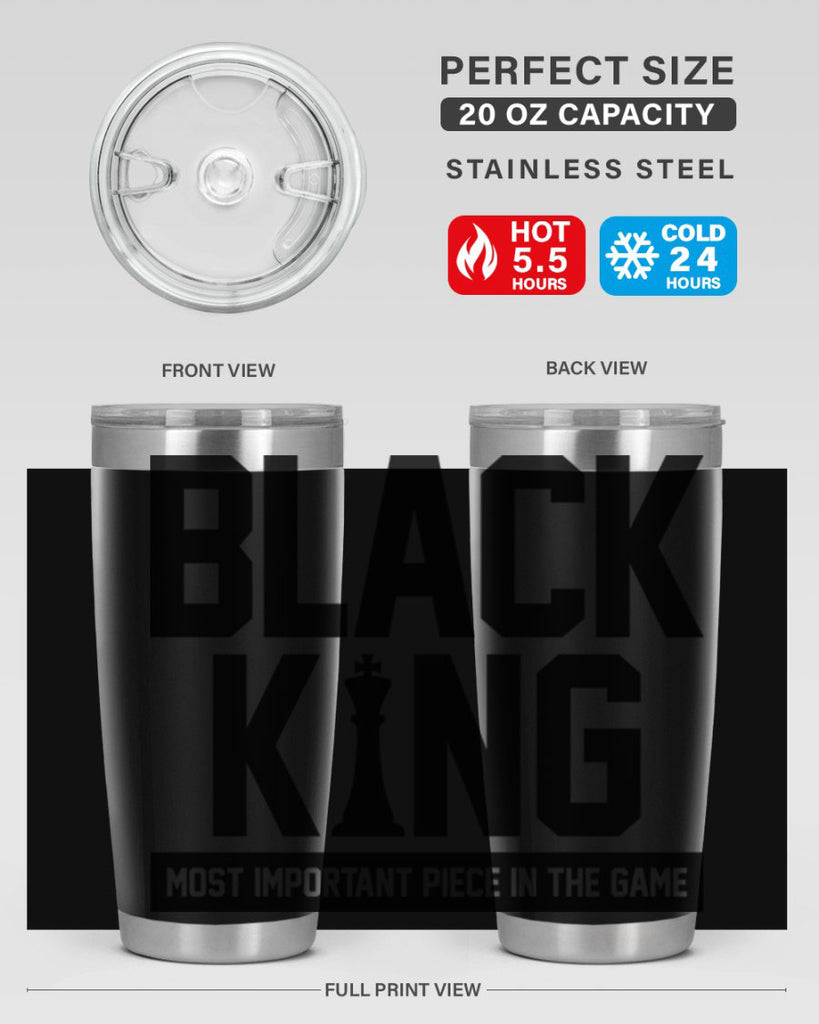 black king 199#- black words phrases- Cotton Tank