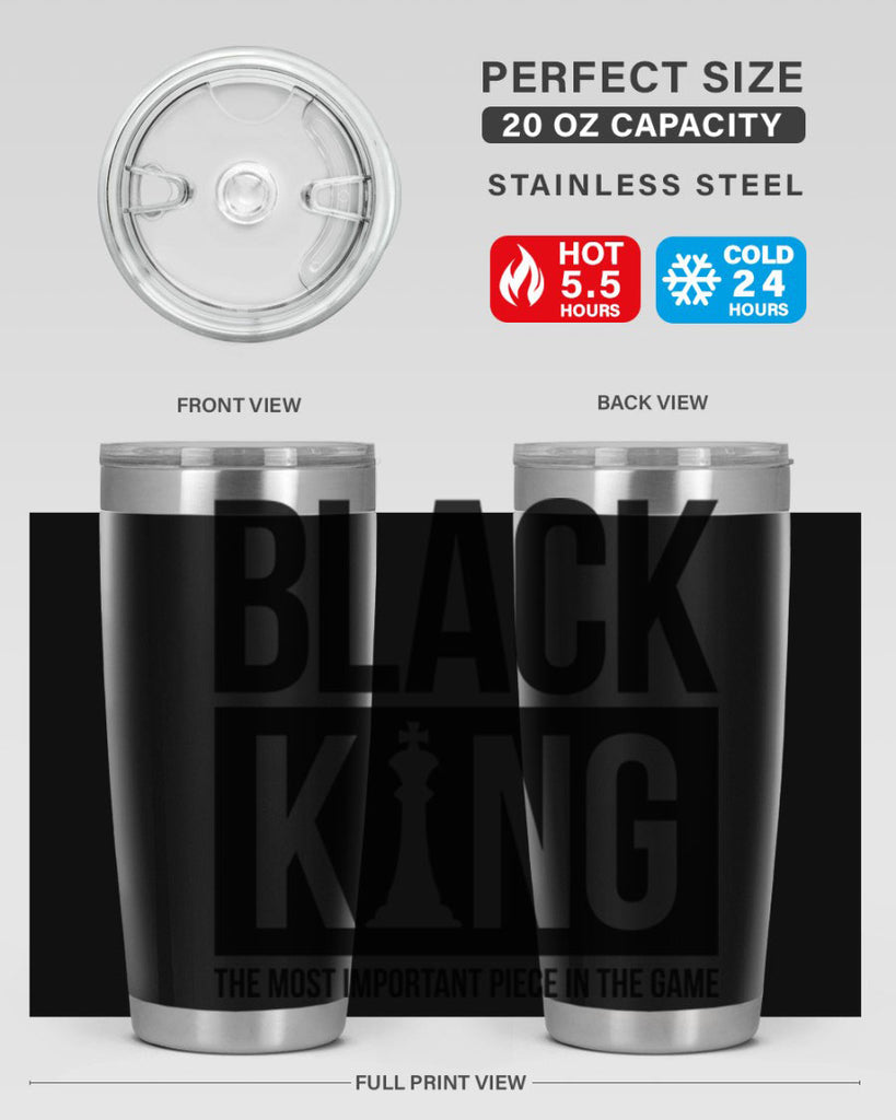 black king 234#- black words phrases- Cotton Tank