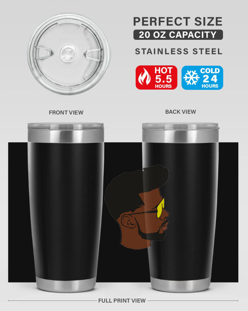 black man 33#- black men - boys- tumbler
