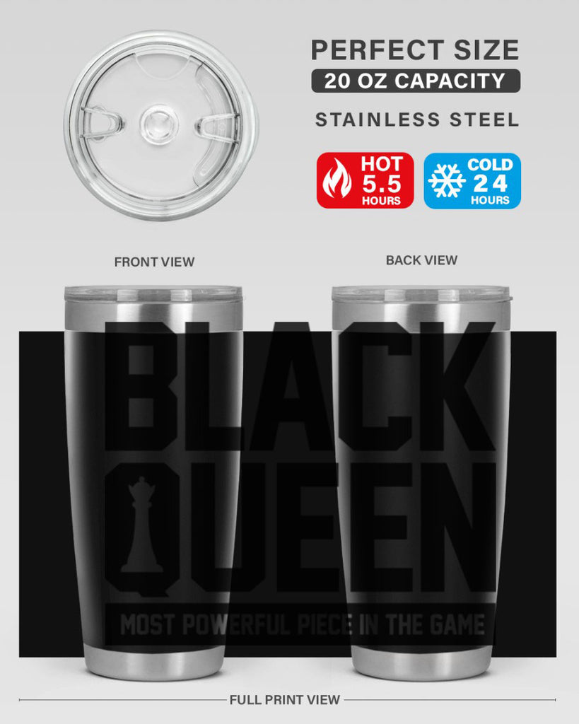 black queenchess 194#- black words phrases- Cotton Tank