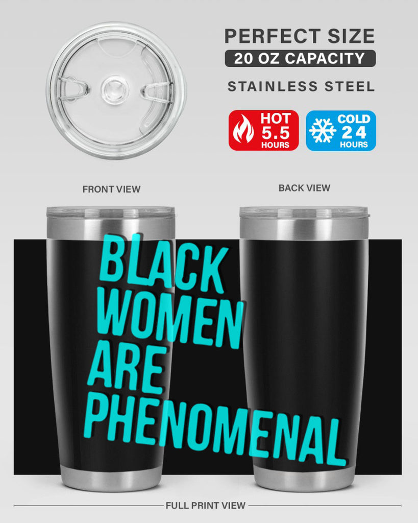 black woman are phenomenal color 216#- black words phrases- Cotton Tank