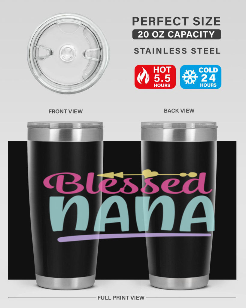 blessed nana 60#- grandma - nana- Tumbler