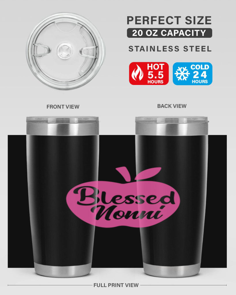 blessed nonni 58#- grandma - nana- Tumbler