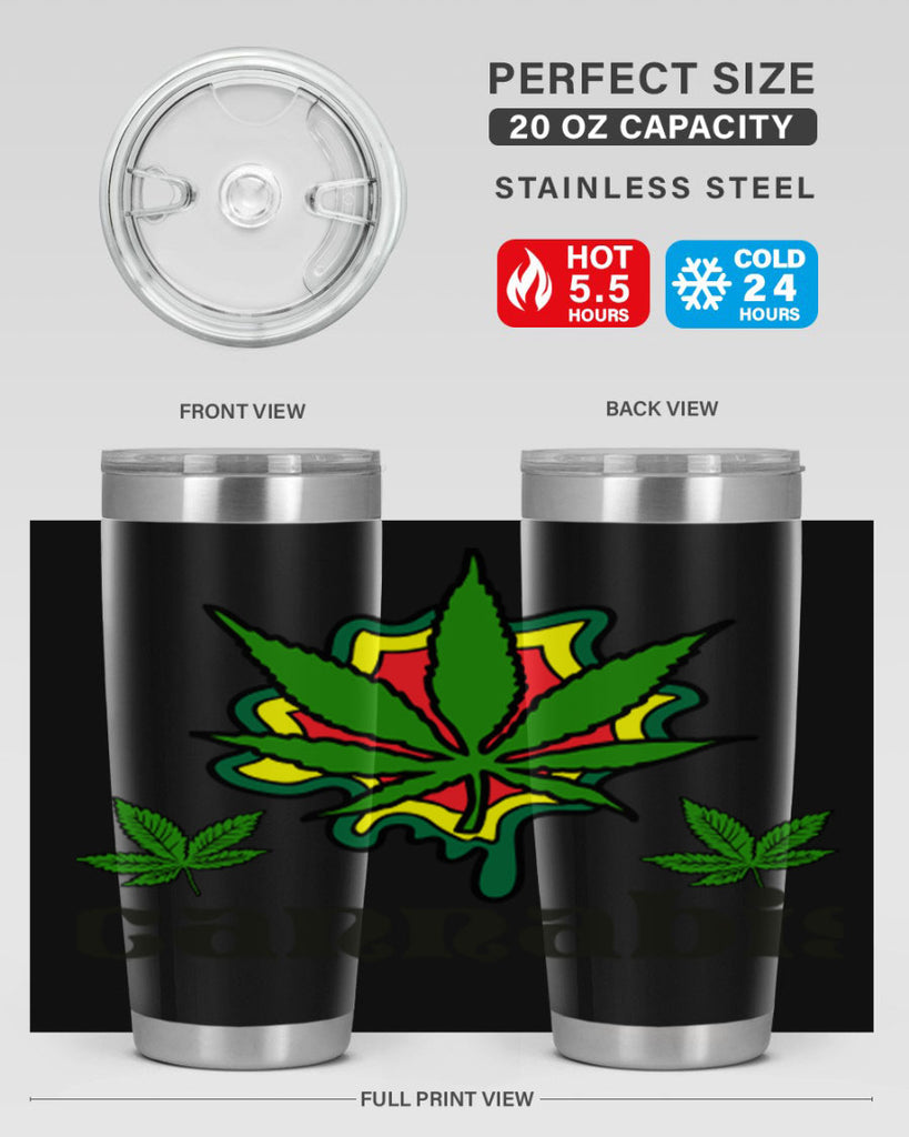 cannabis a 39#- marijuana- Tumbler