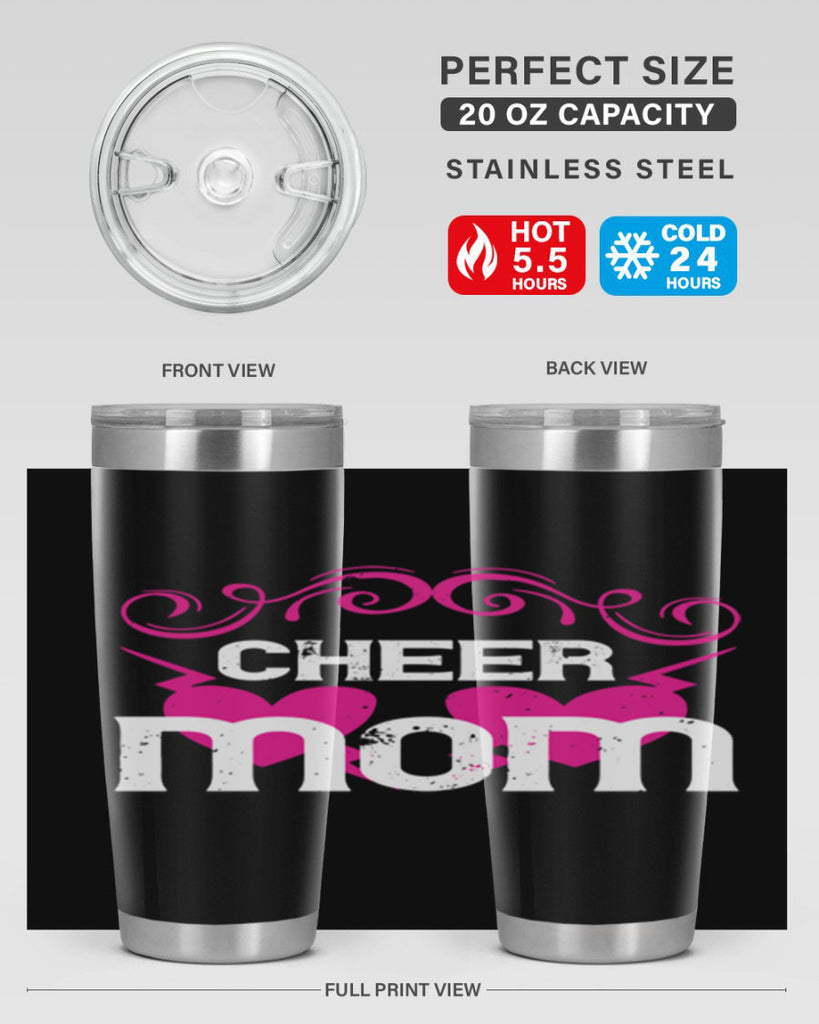 cheer mom 194#- mom- Tumbler