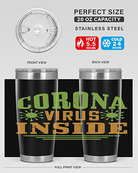 coronavirus inside Style 2#- corona virus- Tumbler