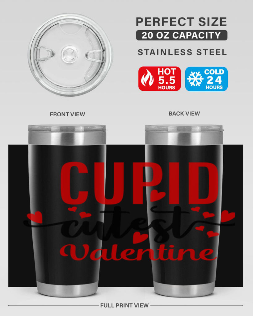 cupid cutest valentine 80#- valentines day- Tumbler