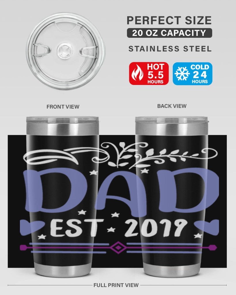 dad est 100#- fathers day- Tumbler