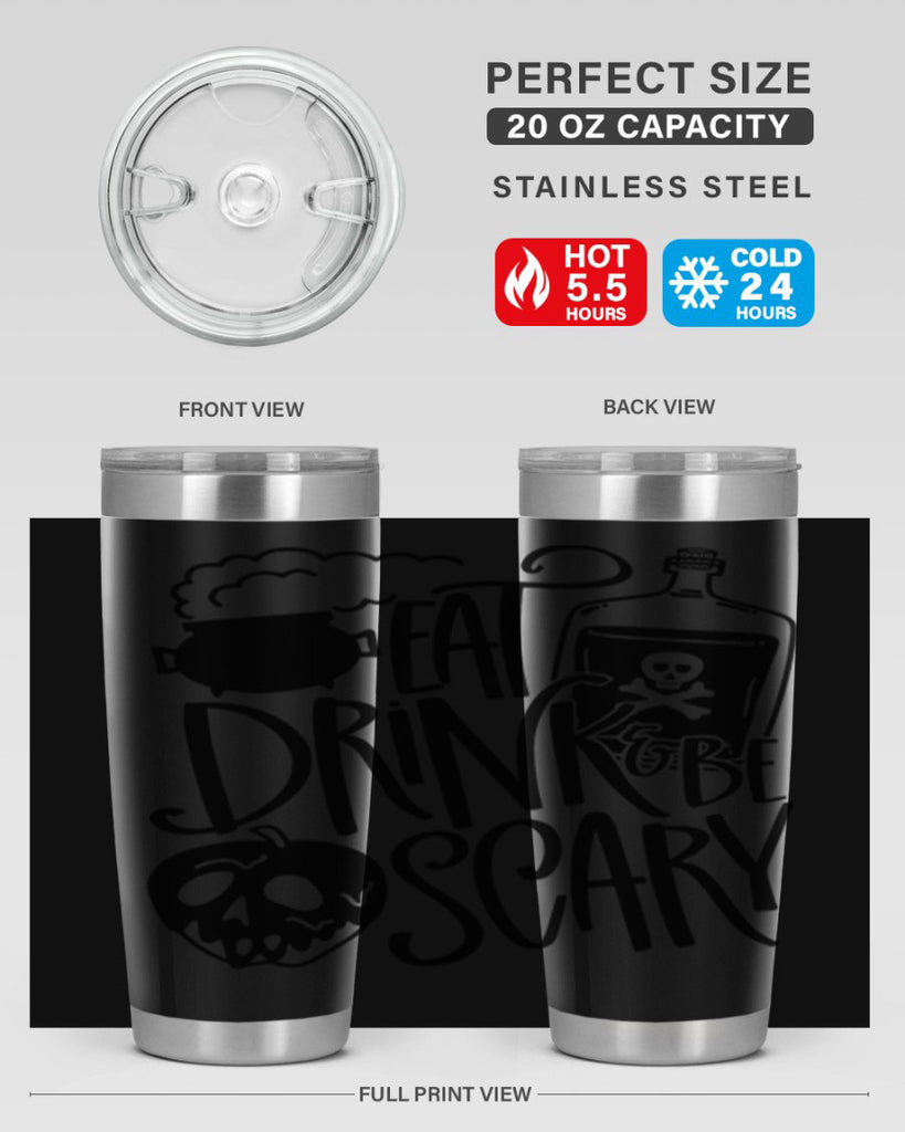 eat drink be scary 78#- halloween- Tumbler