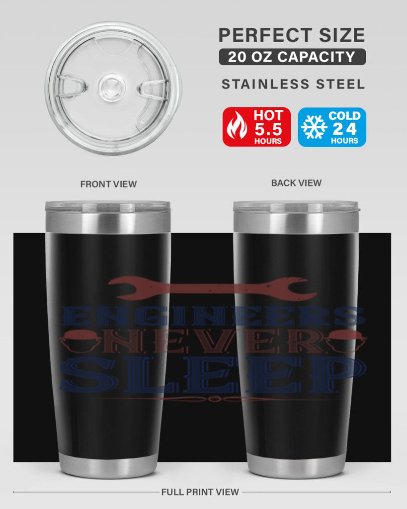engineers never sleep Style 57#- engineer- tumbler