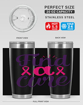 find a cure Style 12#- breast cancer- Tumbler
