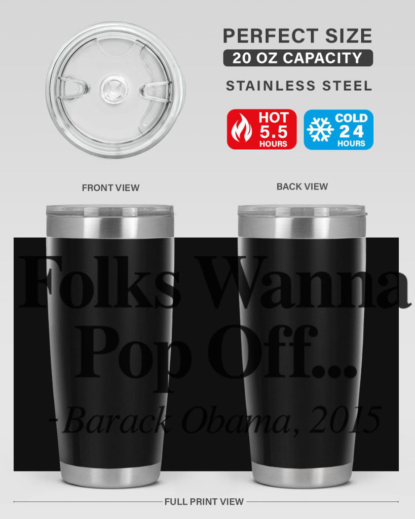 folks wanna pop off 151#- black words phrases- Cotton Tank