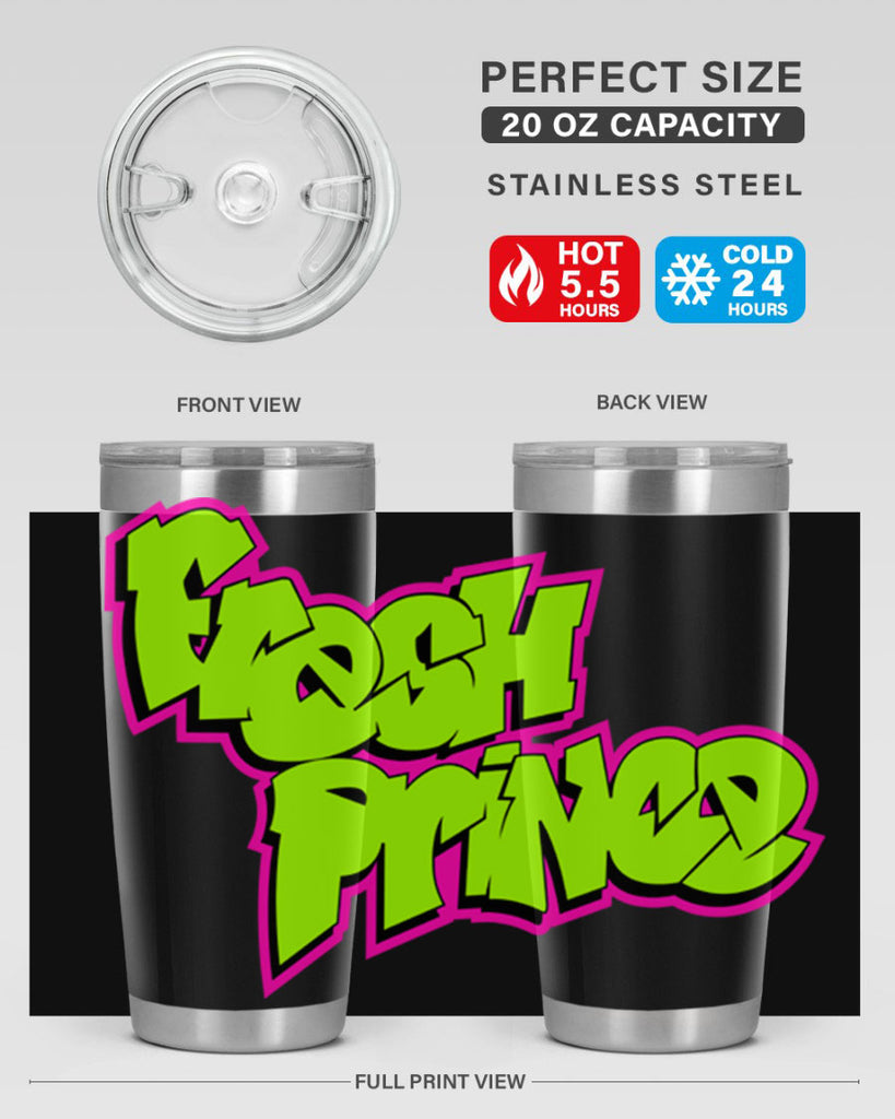 fresh prince 146#- black words phrases- Cotton Tank