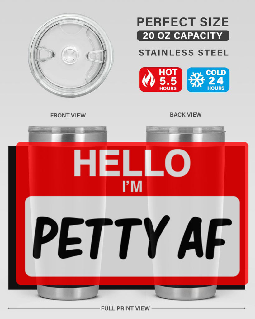 hello im pettyaf 130#- black words phrases- Cotton Tank