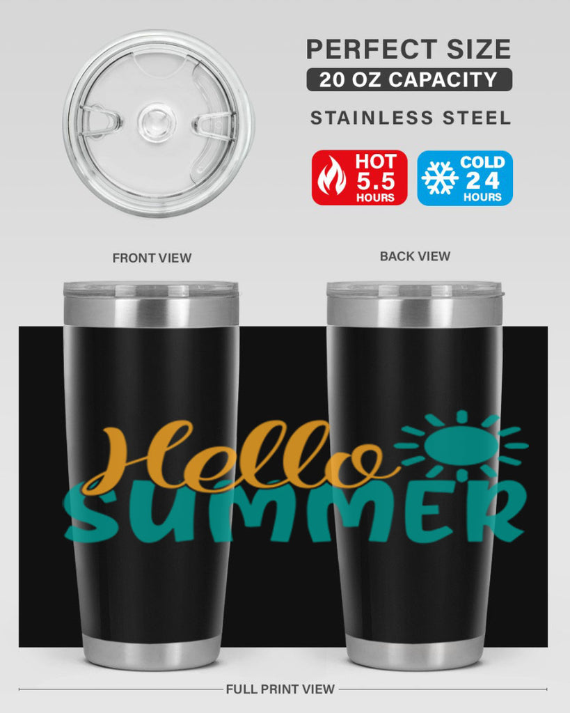 hello summer Style 98#- summer- Tumbler