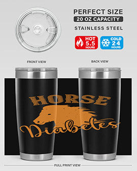 horse diabetes Style 34#- diabetes- Tumbler